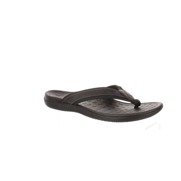 Vionic Mens Tide Black Flip Flops Size 12 Medium (D, M) - Picture 2 of 4
